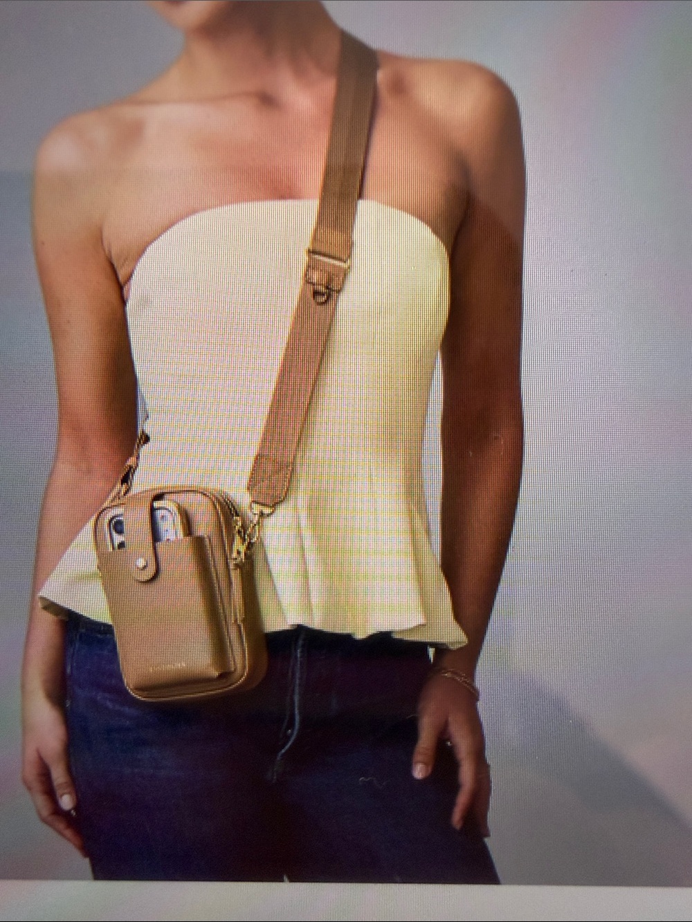 Bandolier Dillon crossbody bag in tan - Picture 10 of 10